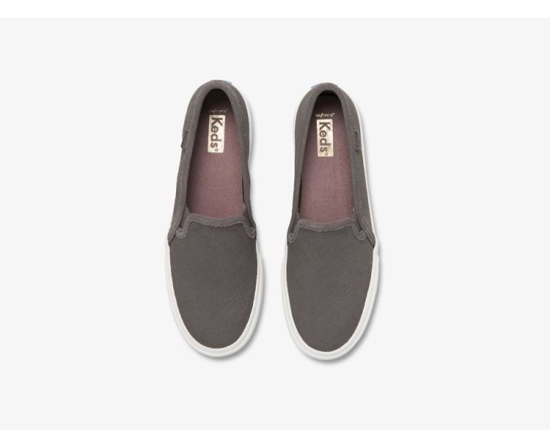Keds Double Decker Suede Sneakers Dames Smoke | uqRLout6
