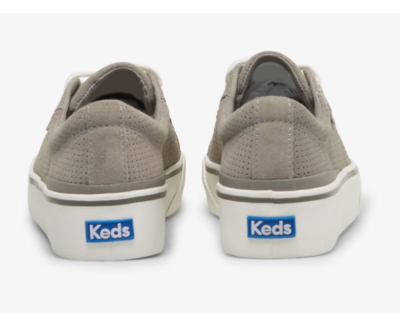 Keds Jump Kick Duo Suede Sneakers Dames Grijs | qTi3tZWA