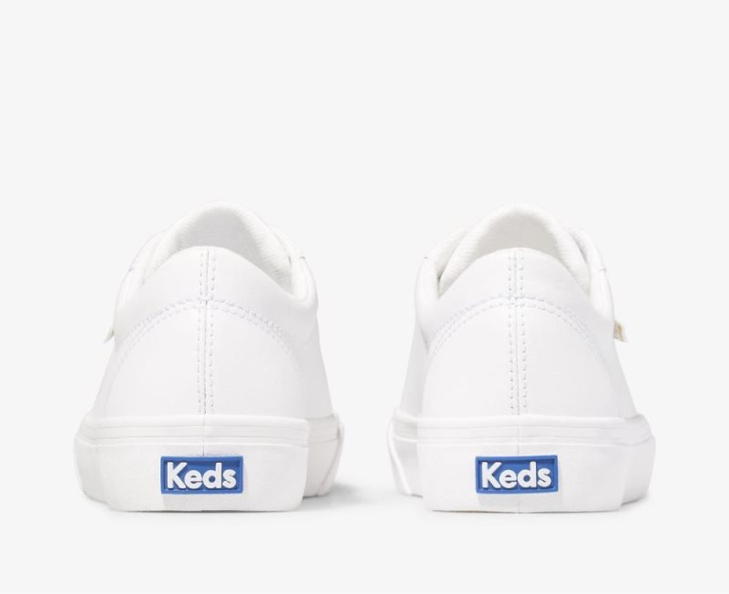 Keds Jump Kick Leren Sneakers Dames Wit Goud | 0Amdtj8T