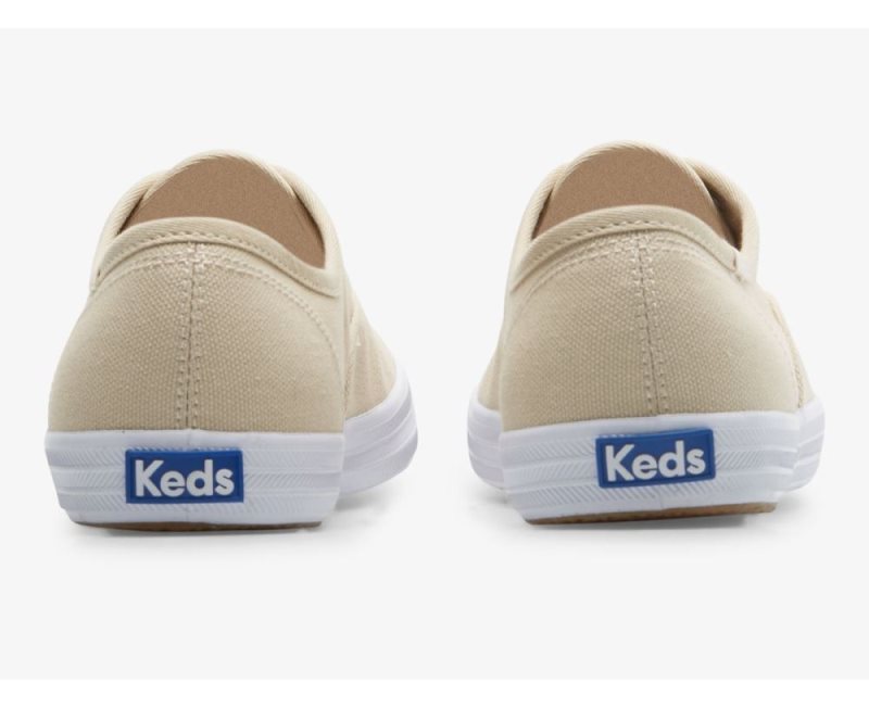 Keds Keds Champion Feat. Organic Katoenen Sneakers Dames Oatmeal | fXQEX14X