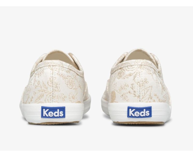 Keds Keds x Rifle Paper Co. Champion Colette Jacquard Sneakers Dames Wit | WZny2Odr