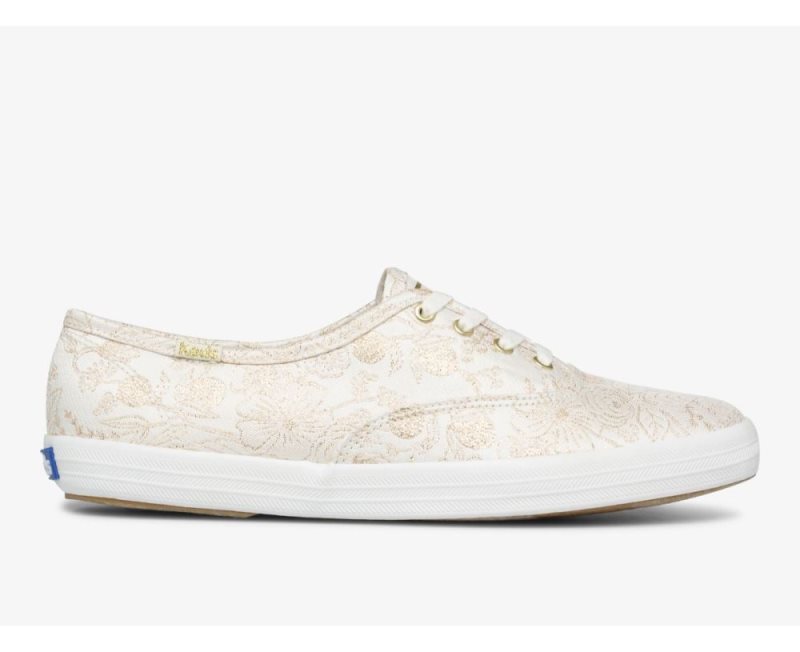 Keds Keds x Rifle Paper Co. Champion Colette Jacquard Sneakers Dames Wit | WZny2Odr