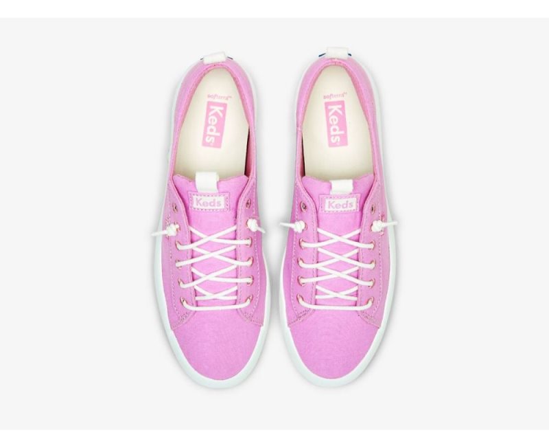 Keds Kickback Canvas Canvas Schoenen Dames Roze | CbF93tz4