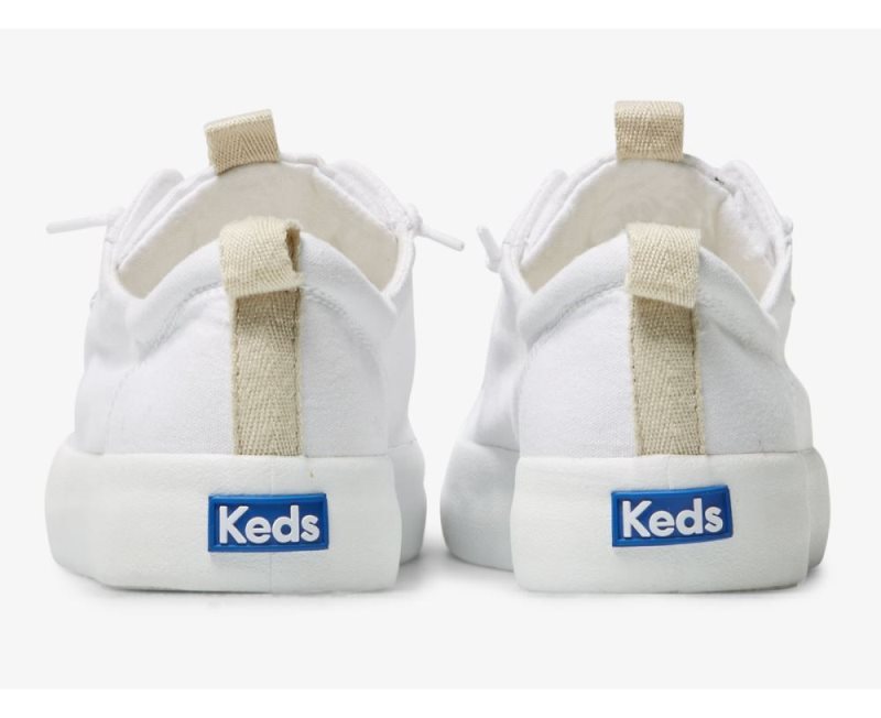 Keds Kickback Canvas Sneakers Dames Wit | aFpYtY96