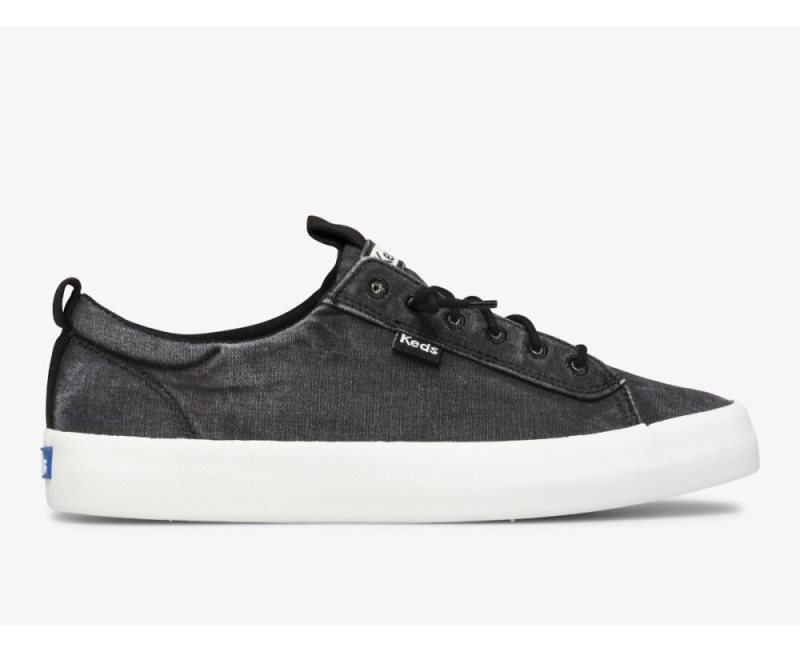 Keds Kickback Canvas Washable Sneakers Dames Zwart | EfkSo3nz