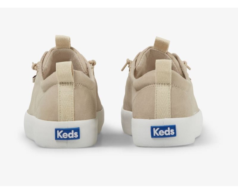 Keds Kickback Veganistische Leren Sneakers Dames Taupe | HCBGit7P