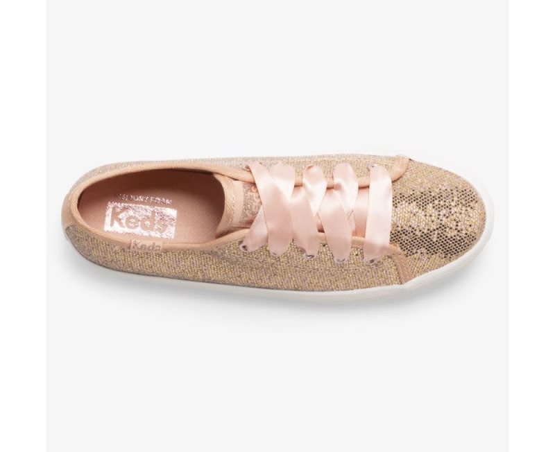 Keds Kickstart Celebrations Sneakers Kinderen Roze Goud | 5pQM5GAI