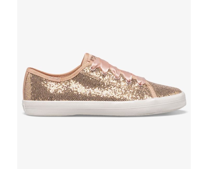 Keds Kickstart Celebrations Sneakers Kinderen Roze Goud | 5pQM5GAI