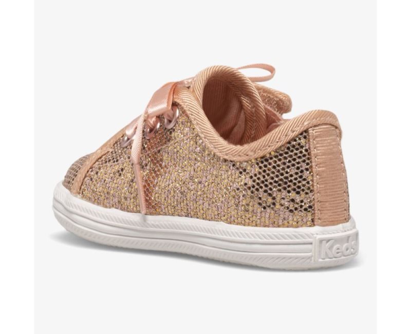 Keds Kickstart Crib Celebrations Sneakers Kinderen Roze Goud | tL73o1xk