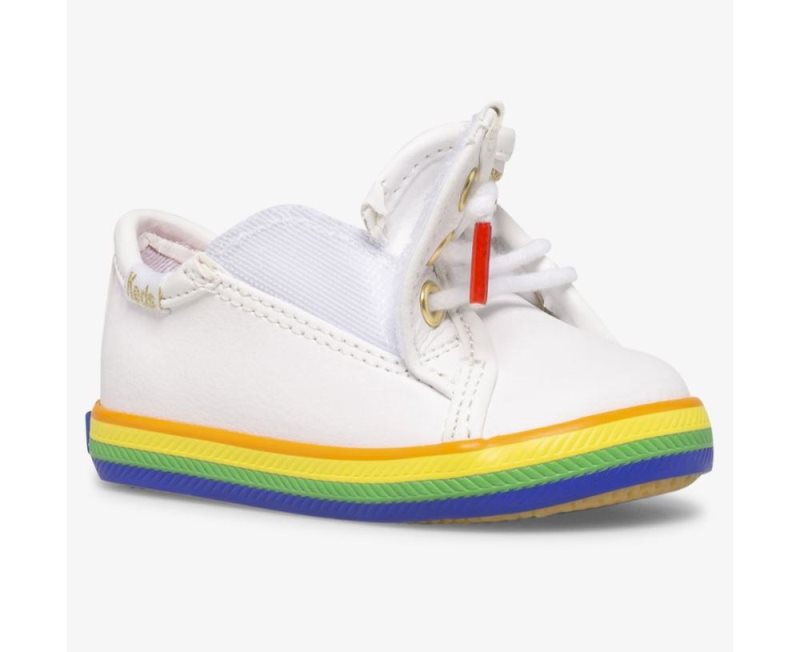 Keds Kickstart Crib Sneakers Kinderen Gekleurd Wit | H5qNIVaH