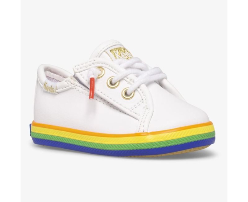 Keds Kickstart Crib Sneakers Kinderen Gekleurd Wit | H5qNIVaH