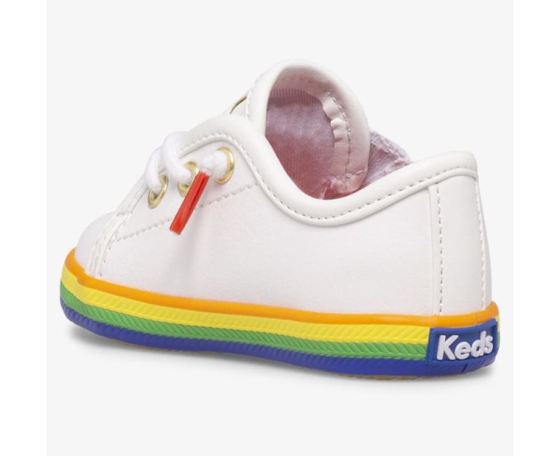 Keds Kickstart Crib Sneakers Kinderen Gekleurd Wit | H5qNIVaH