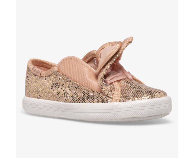 Keds Kickstart Jr Celebrations Sneakers Kinderen Roze Goud | DscZWpFr