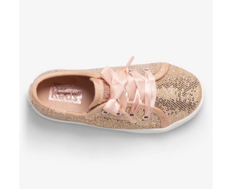 Keds Kickstart Jr Celebrations Sneakers Kinderen Roze Goud | DscZWpFr