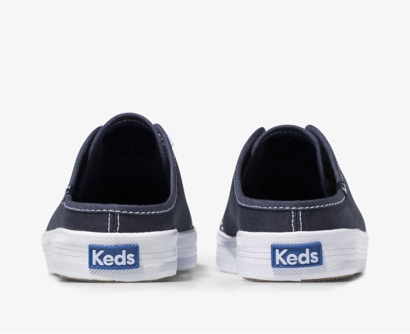 Keds Kickstart Mule Canvas Sneakers Dames Donkerblauw | FpKPJPUF