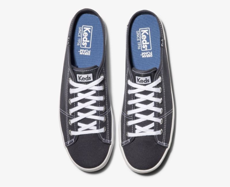 Keds Kickstart Mule Canvas Sneakers Dames Donkerblauw | FpKPJPUF