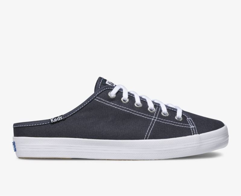 Keds Kickstart Mule Canvas Sneakers Dames Donkerblauw | FpKPJPUF