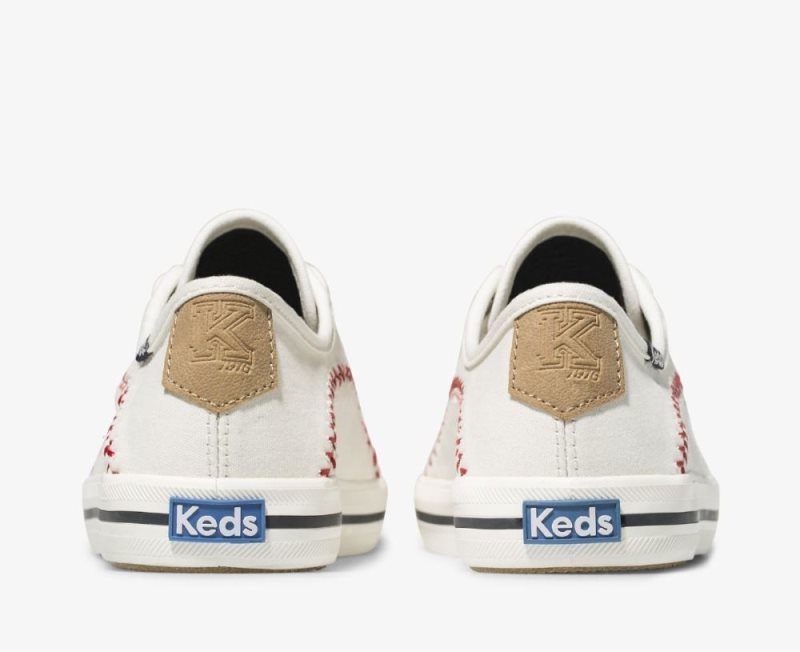 Keds Kickstart Pennant Sneakers Dames Wit | lEvsqYfJ