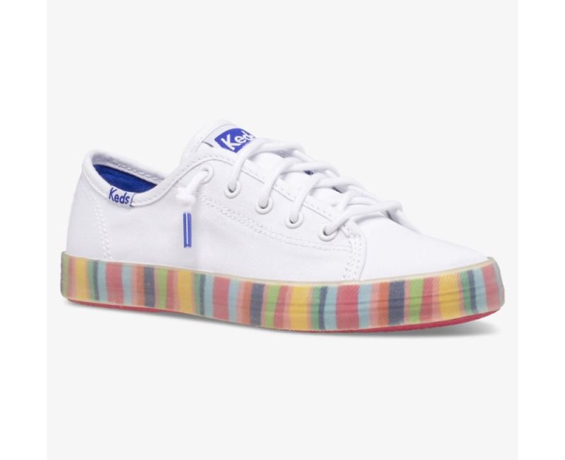 Keds Kickstart Seasonal Sneakers Kinderen Gekleurd Wit | yAuaXpx3