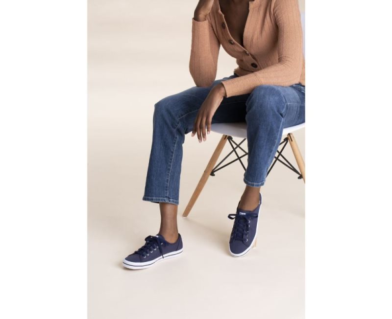 Keds Kickstart Sneakers Dames Donkerblauw | aaKwYnMG