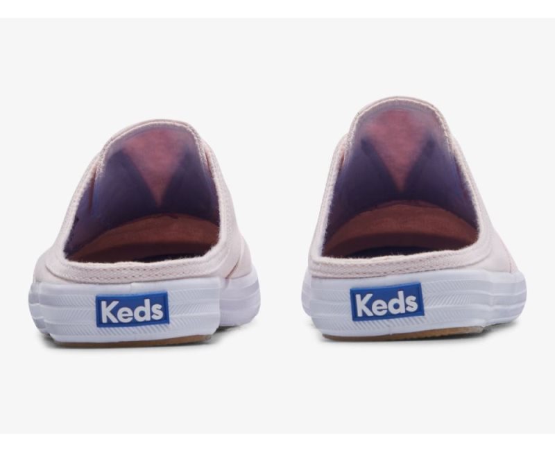 Keds Moxie Mule Washed Twill Mules Dames Lichtroze | r3N8TiwF