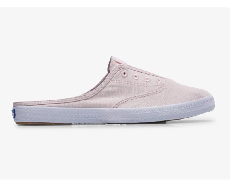 Keds Moxie Mule Washed Twill Mules Dames Lichtroze | r3N8TiwF