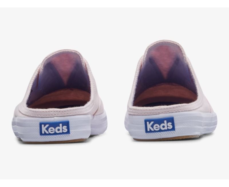 Keds Moxie Mule Washed Twill Slip Ons Dames Lichtroze | 5DedNQE9