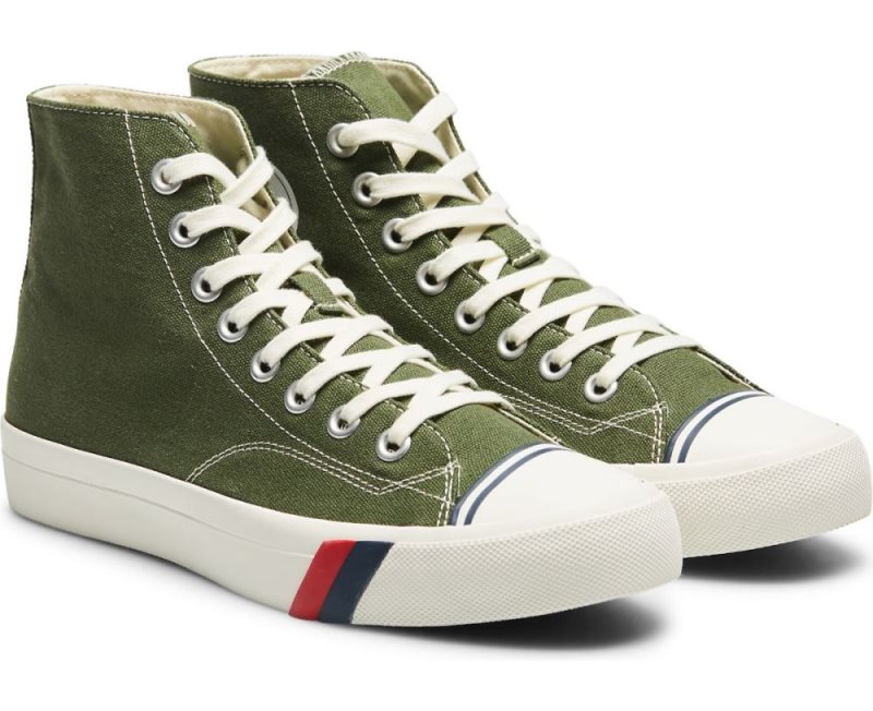 Keds Royal Hi Klassieke Canvas Sneakers Dames Groen | cQdZacMr