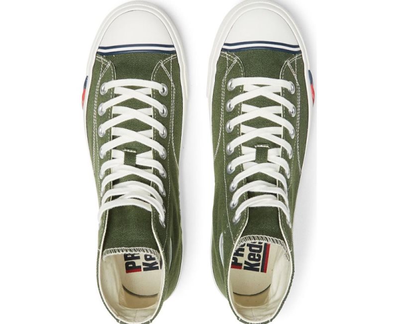 Keds Royal Hi Klassieke Canvas Sneakers Dames Groen | cQdZacMr