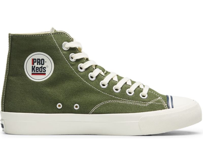 Keds Royal Hi Klassieke Canvas Sneakers Dames Groen | cQdZacMr