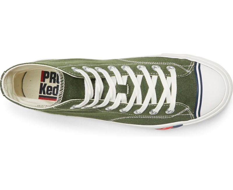 Keds Royal Hi Klassieke Canvas Sneakers Dames Groen | cQdZacMr