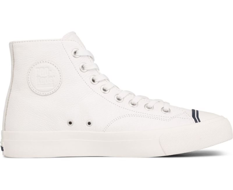 Keds Royal Hi Leren Sneakers Dames Wit | IIFgodfi