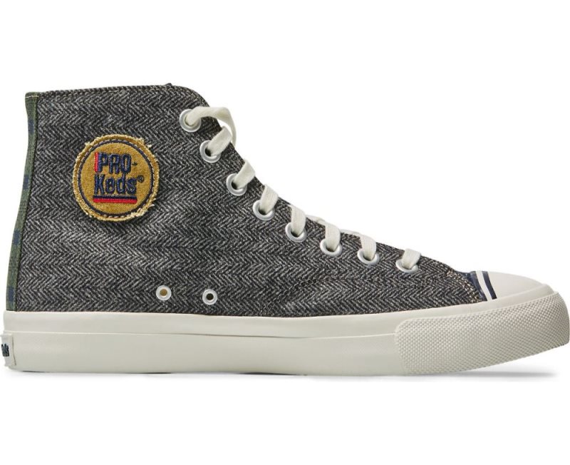 Keds Royal Hi Patchwork Sneakers Dames Bruin Blauw Gekleurd | wMITuTlq