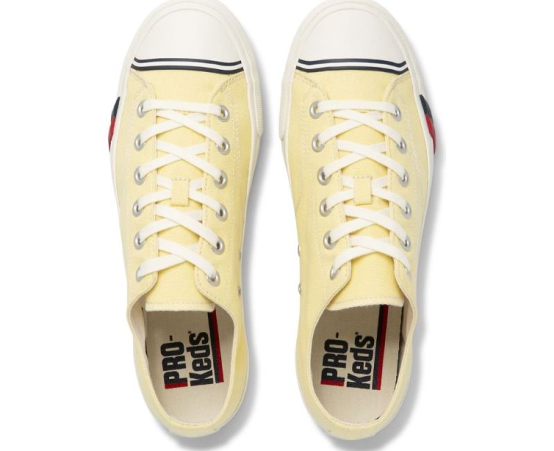 Keds Royal Lo Canvas Canvas Schoenen Dames Geel | JjDLjUxM