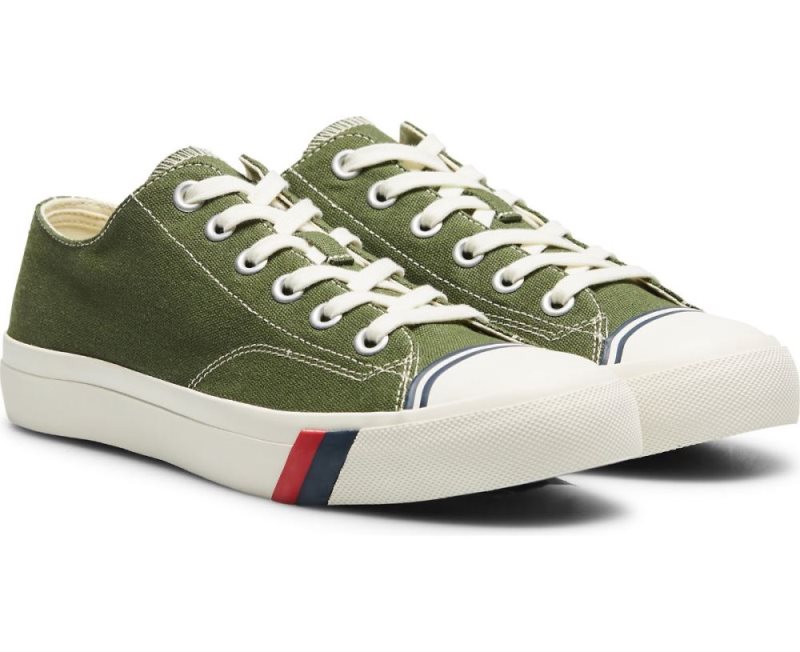 Keds Royal Lo Canvas Schoenen Dames Groen | yD0Ux0aQ