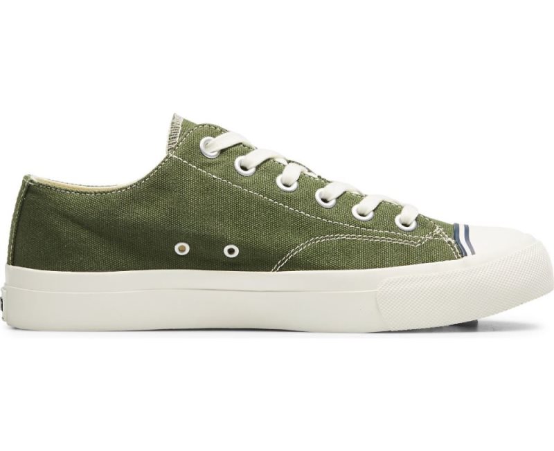 Keds Royal Lo Canvas Schoenen Dames Groen | yD0Ux0aQ