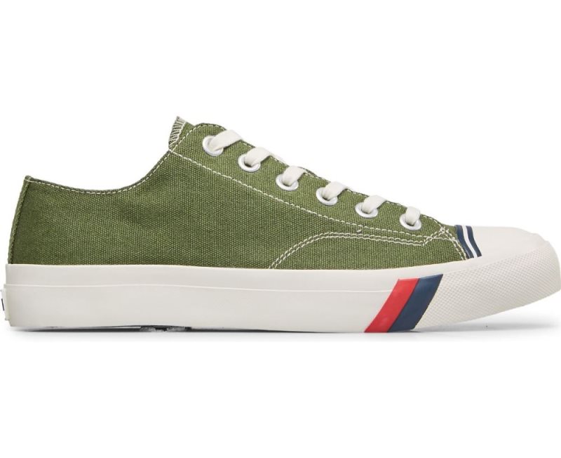 Keds Royal Lo Canvas Schoenen Dames Groen | yD0Ux0aQ