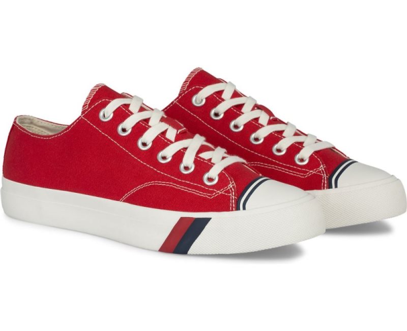 Keds Royal Lo Canvas Sneakers Dames Rood | E8kKcr1n