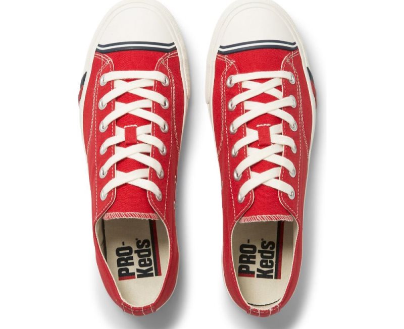 Keds Royal Lo Canvas Sneakers Dames Rood | E8kKcr1n