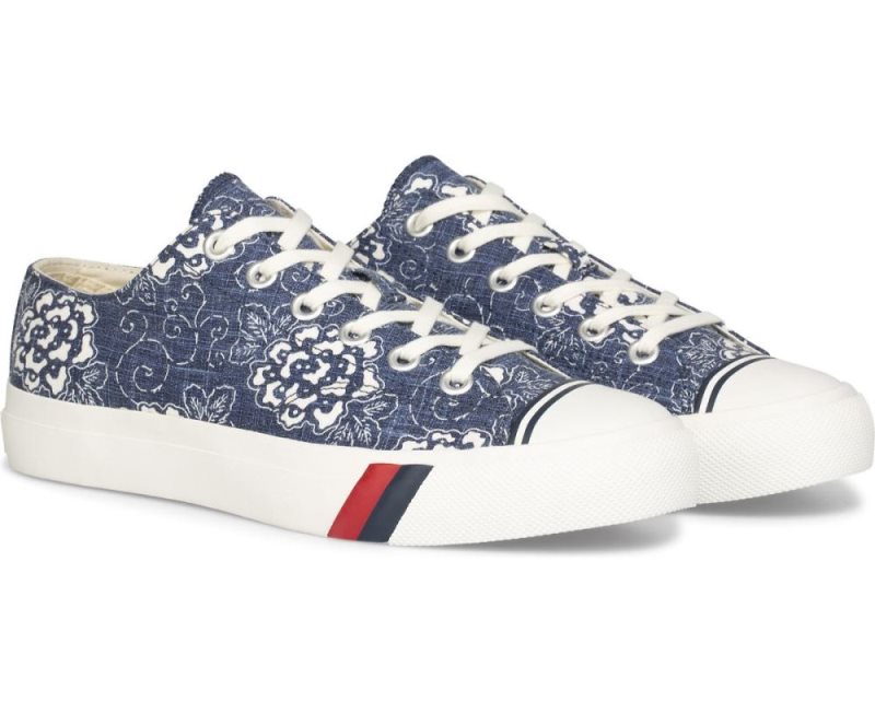 Keds Royal Lo Floral Print Sneakers Dames Donkerblauw | VKXLblra