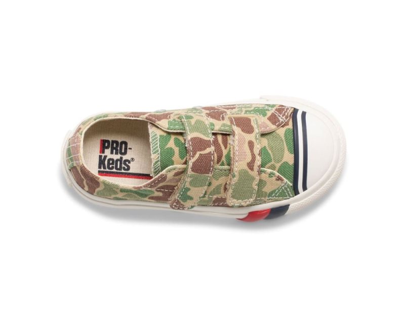 Keds Royal Lo HL Sneakers Kinderen Camo Olijfgroen | iYoUjjz3