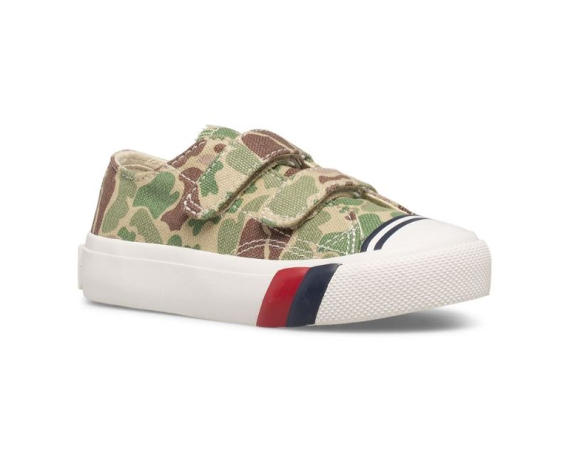 Keds Royal Lo HL Sneakers Kinderen Camo Olijfgroen | iYoUjjz3