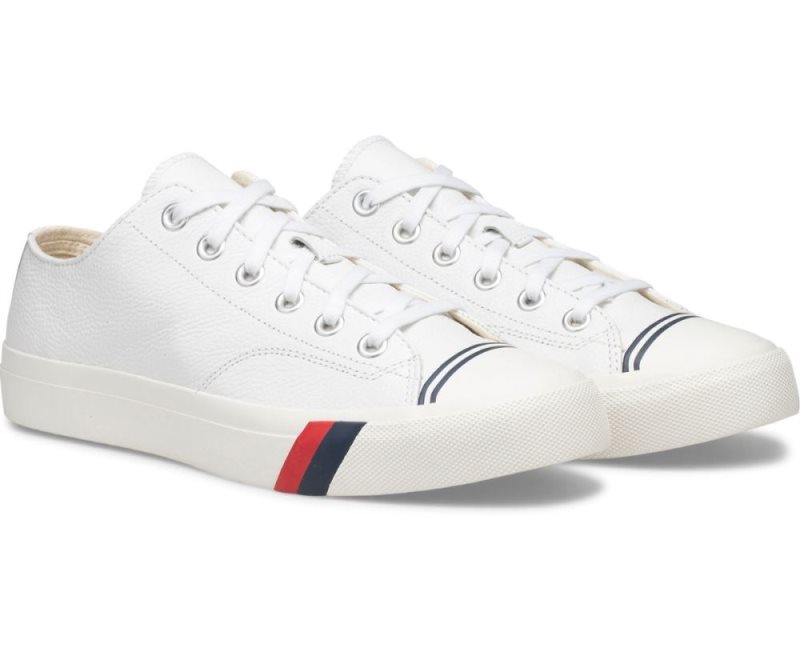 Keds Royal Lo Klassieke Leren Sneakers Dames Wit | TlTTtUFy