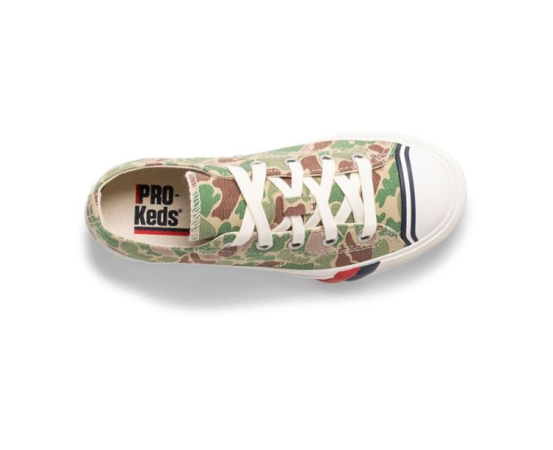 Keds Royal Lo Sneakers Kinderen Camo Olijfgroen | eU4hl2Fc