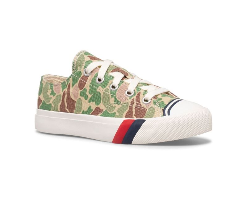 Keds Royal Lo Sneakers Kinderen Camo Olijfgroen | eU4hl2Fc