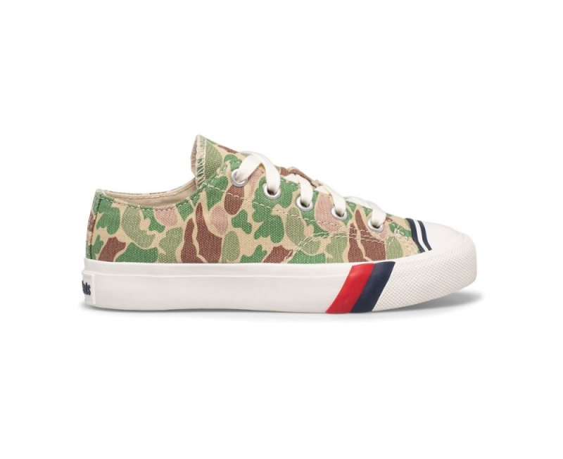 Keds Royal Lo Sneakers Kinderen Camo Olijfgroen | eU4hl2Fc