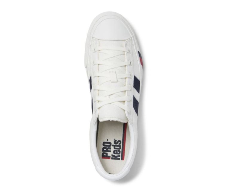 Keds Royal Plus Canvas Schoenen Dames Wit Donkerblauw | PbAtiD93