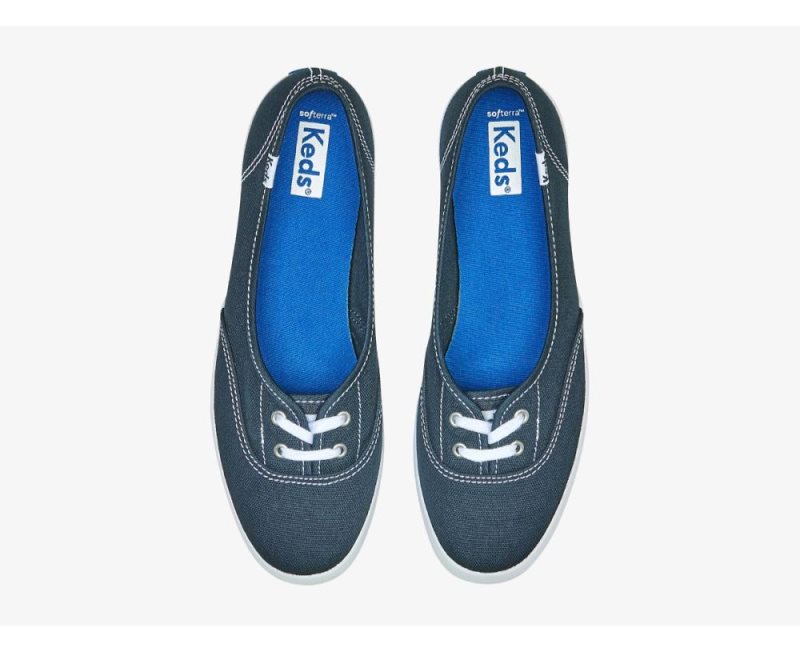 Keds The Mini Canvas Canvas Schoenen Dames Donkerblauw | TXVxGtcL