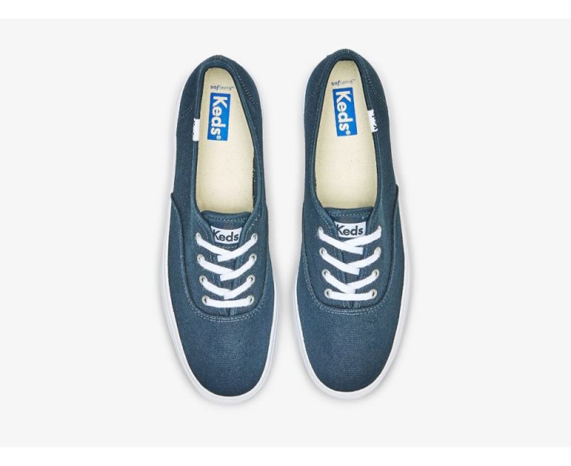 Keds The Platform Canvas Canvas Schoenen Dames Donkerblauw | nXU5IroB