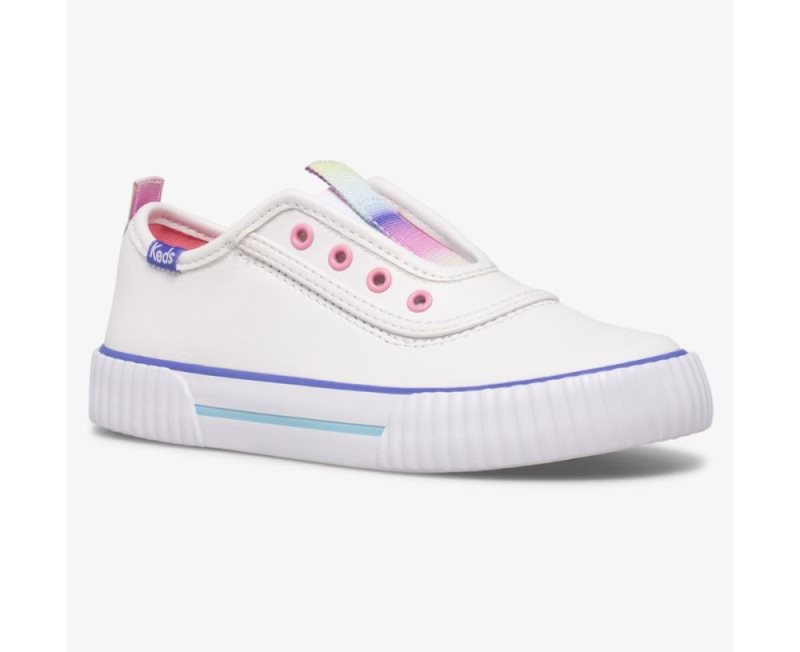 Keds Topkick Washable Leren Sneakers Kinderen Wit | 7o6Vd8Me